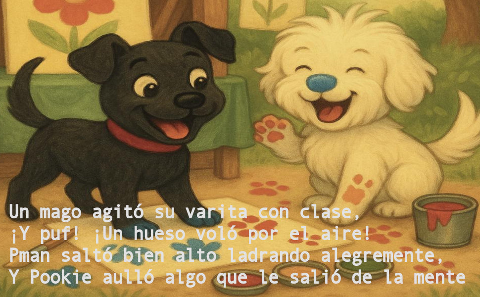 Pman y Pookie Se Mueven Y Ríen: Un libro ilustrado con rimas para niños de 3 a 6 años