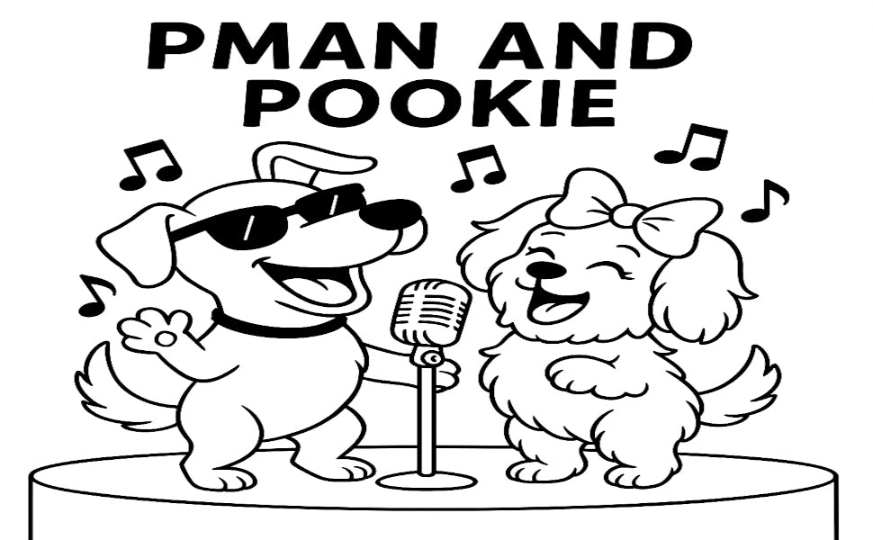 Pman & Pookie's Jazz Band Coloring Book