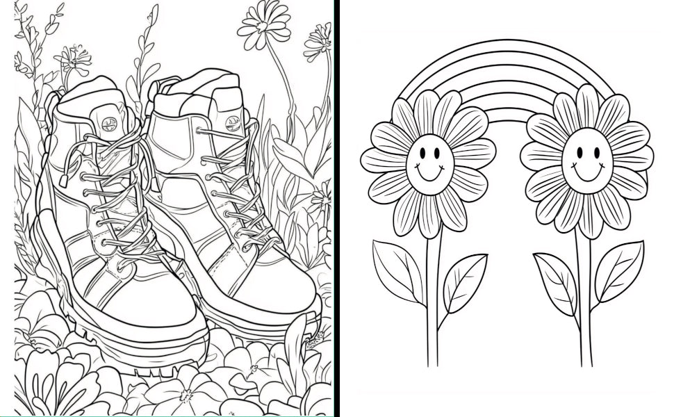 Quiet Gardens: A Soothing Relaxing Coloring Book for Seniors with Dementia. 50 Illustrations that are Bold and Easy to Color