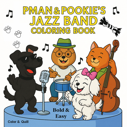 Pman & Pookie's Jazz Band Coloring Book
